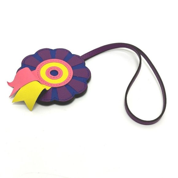 HERMES flour Limited to Omotesando Bag Charm Anyo Miro / Epsom purple - Picture 1 of 8